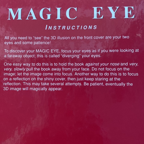 Magic Eye A New Way of Looking at the World 3D Illusions N.E.Thing Ente… - Picture 4 of 12